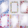 wunderschönes Briefpapier mit Blumen Aquarell Design