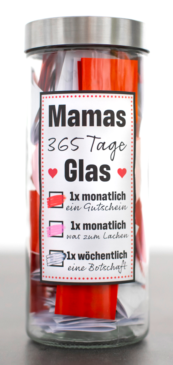 43+ 365 sprueche fuer mama , 365 Tage Glas für Mama eine schöne Geschenkidee Idaviduell