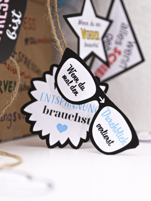 Wenn Box Bastelset Für Die Prüfungsphase – Mit 27 Sprüchen, Banner & Persönlicher Nachricht