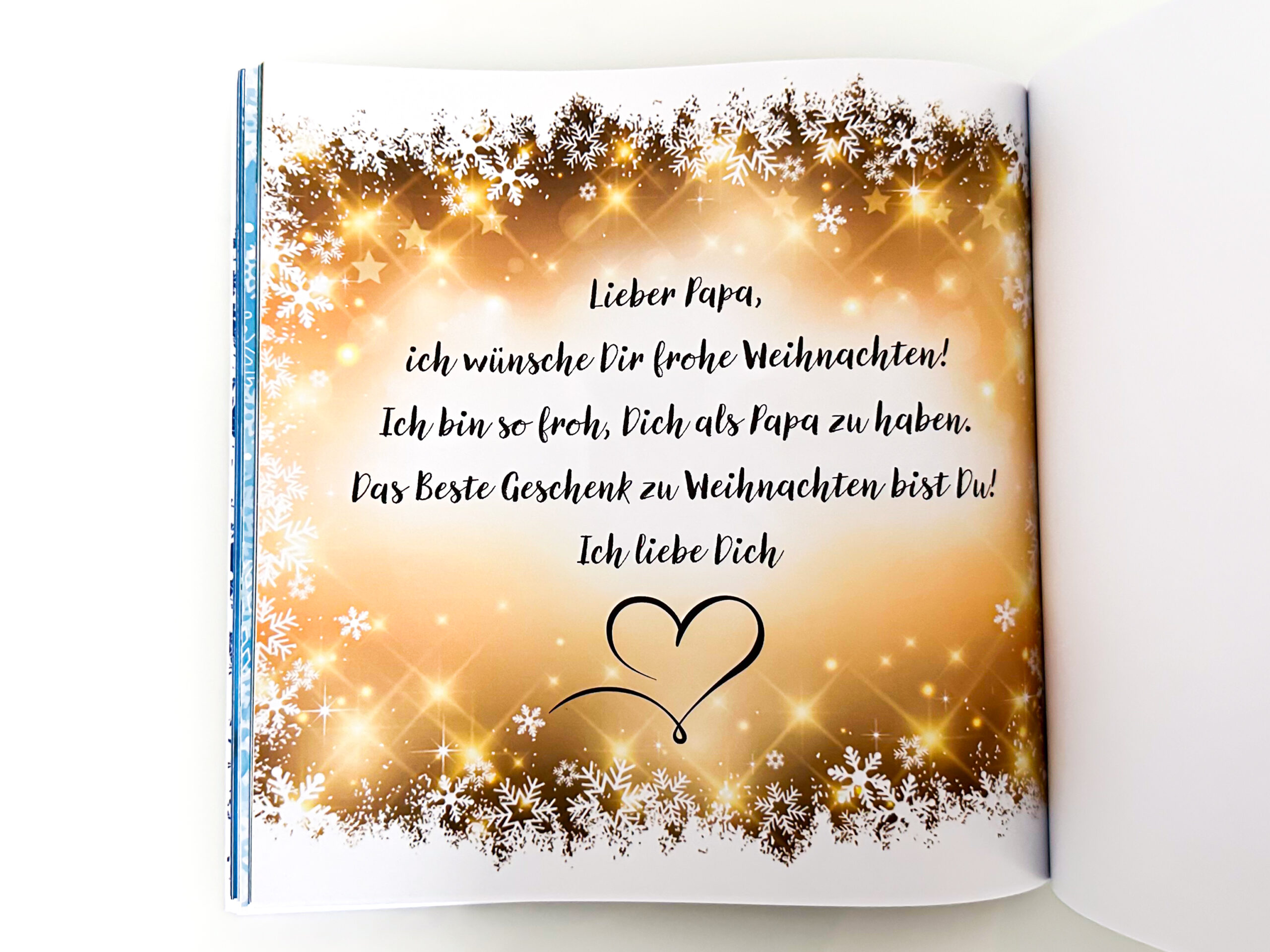 liebevolle Botschaft für Papa zu Weihnachten 