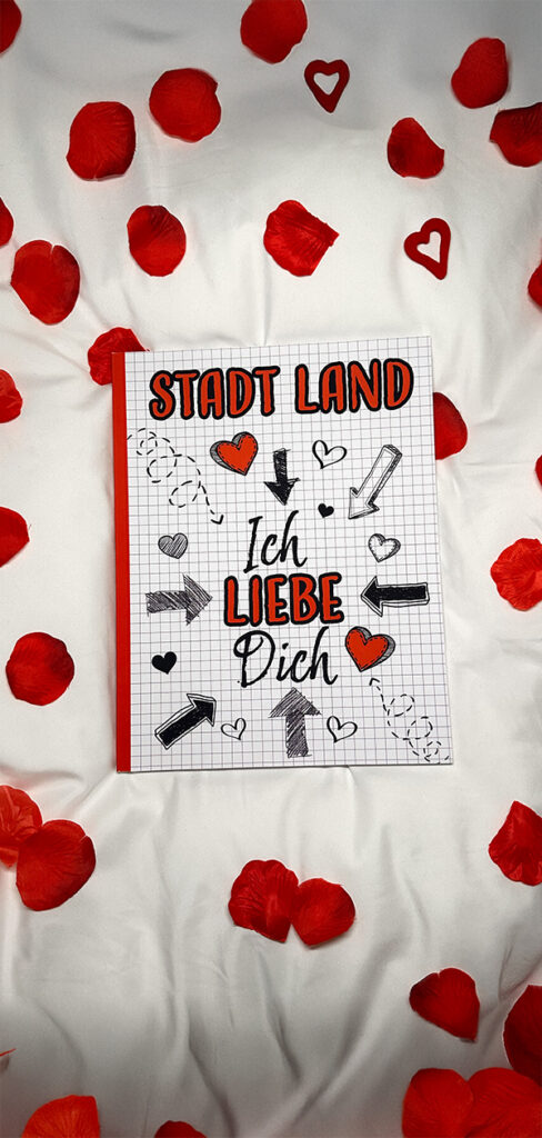 Das perfekte Geschenk für Paare: Stadt Land Fluss Ich liebe Dich