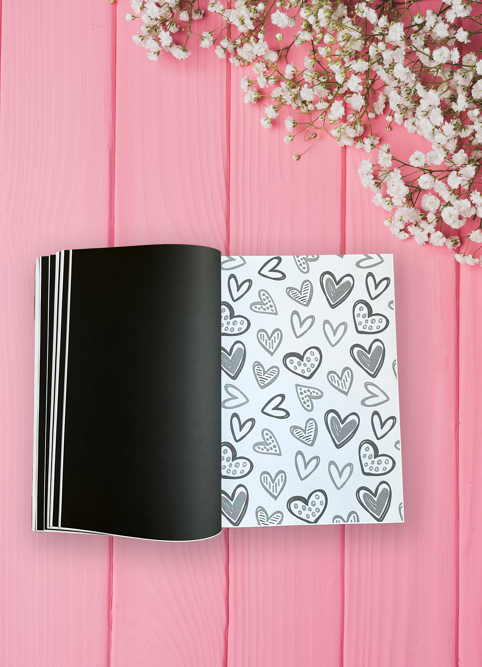 Bastelpapier schwarz weiß