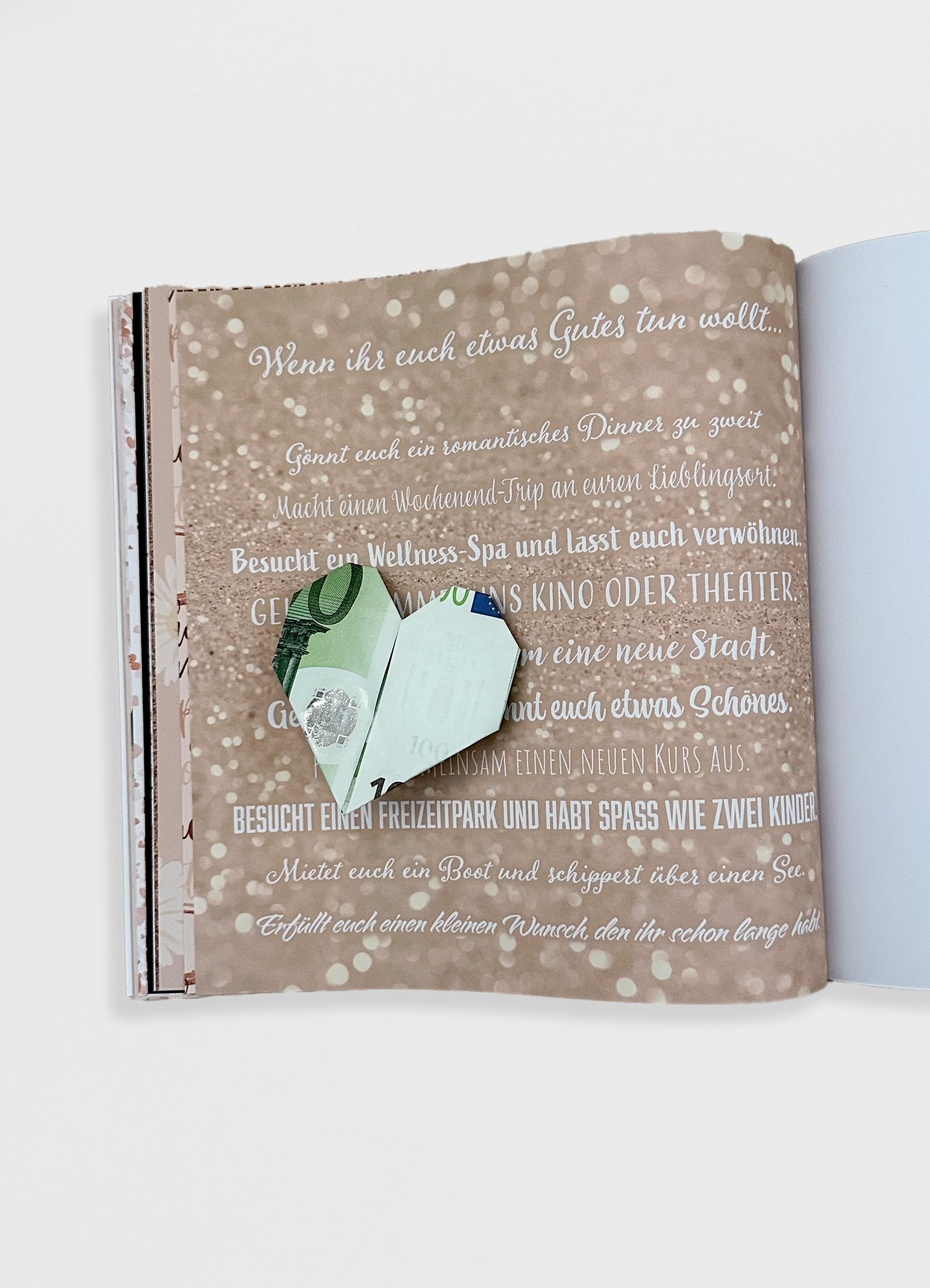Geldgeschenk zum 10. Hochzeitstag