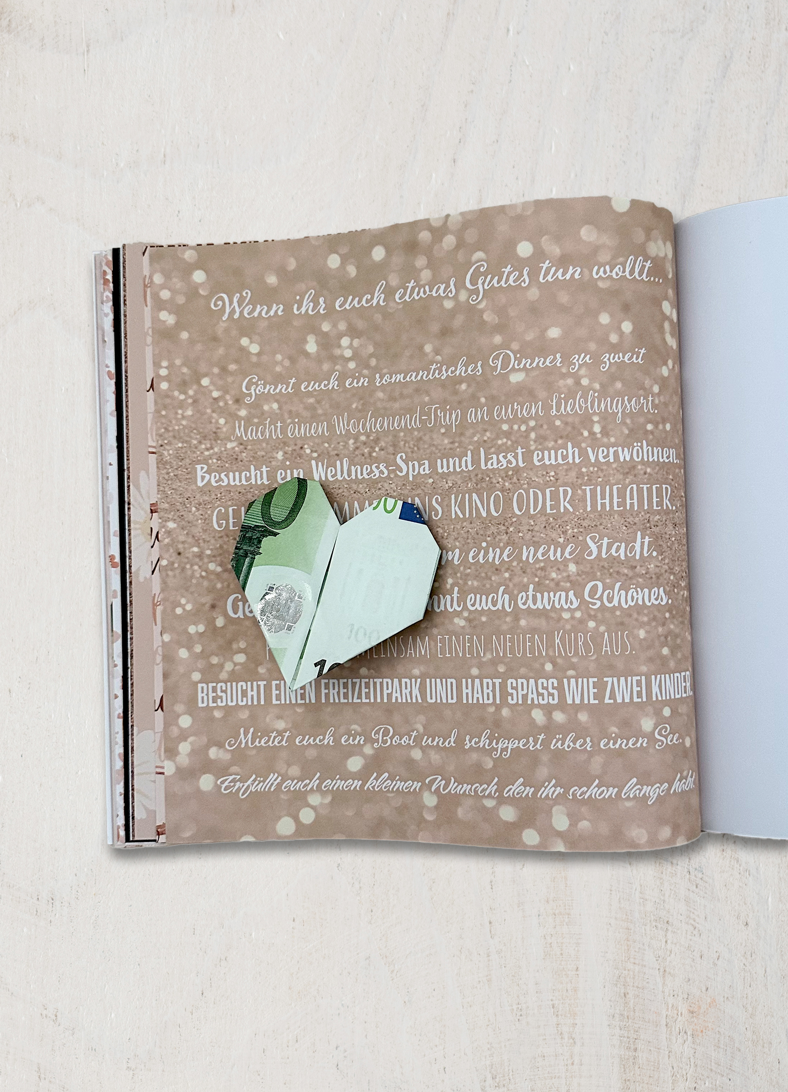 Geld und Gutscheine Personalisiert Kupferhochzeit