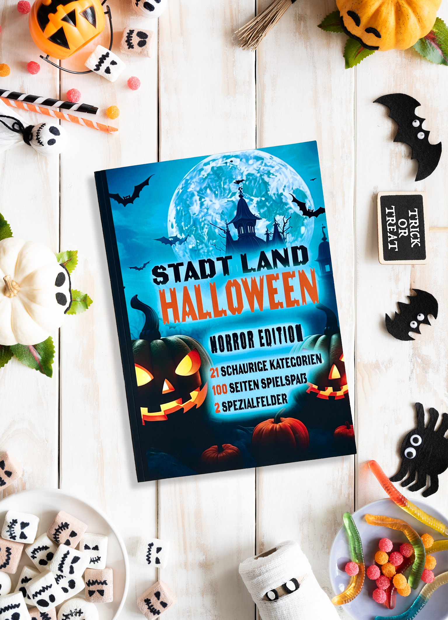 Halloween Spiel Stadt Land Fluss